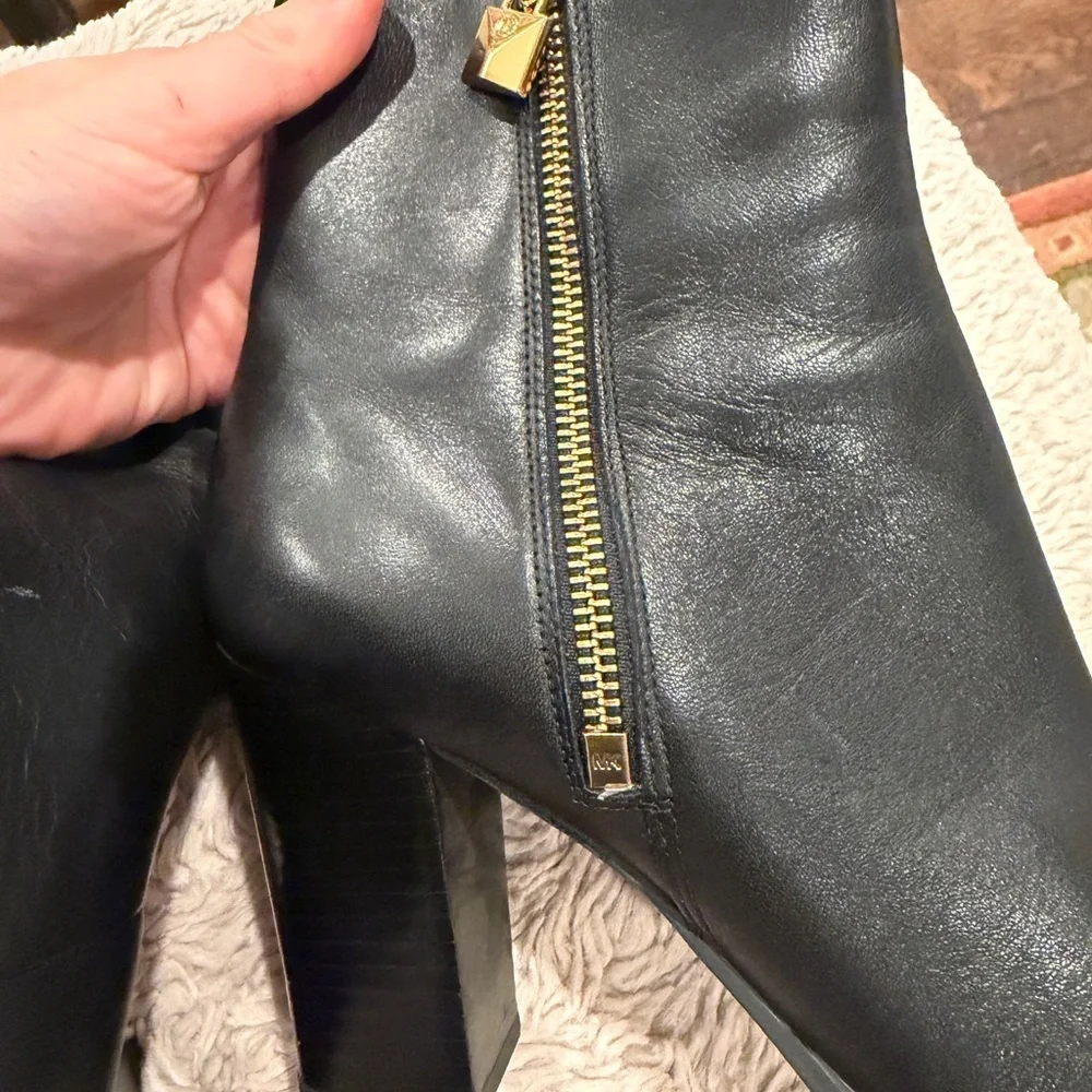 Michael Kors Frenchie Vachetta Leather ankle boot